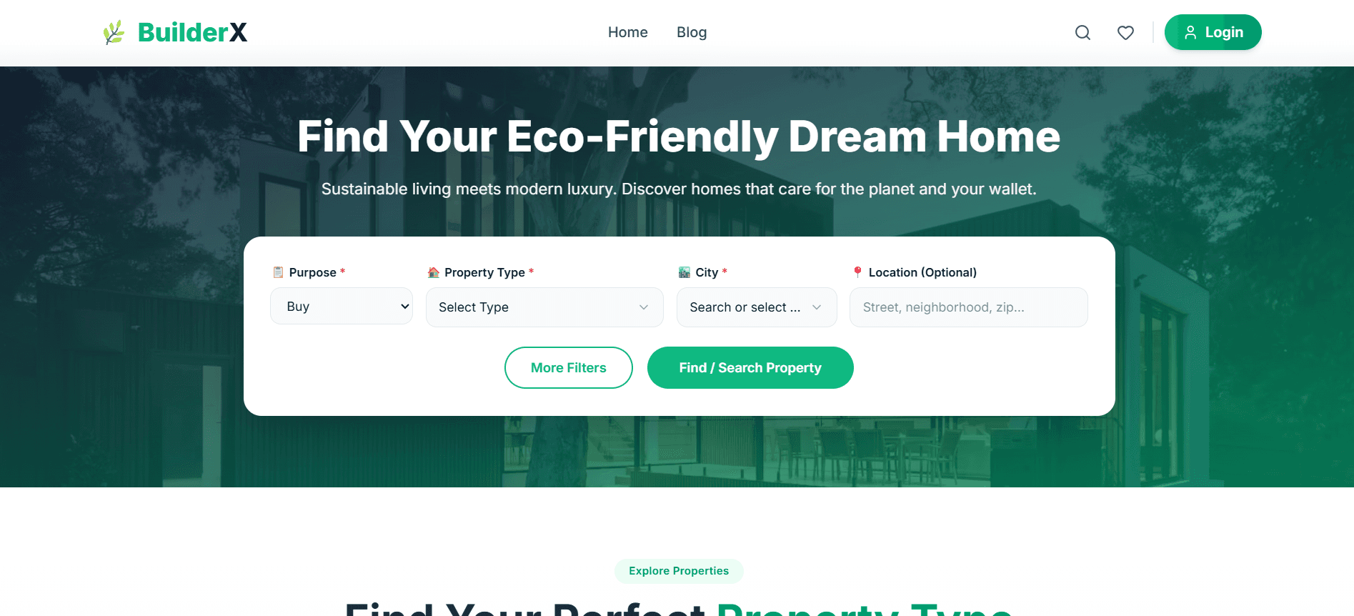 BuilderX Real Estate Marketplace
